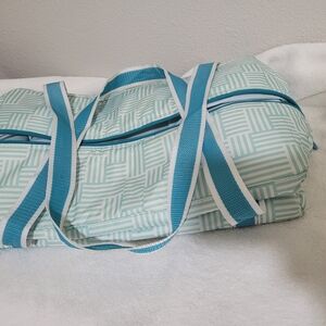 Teal Patterned Food Storage/Shopping Bag